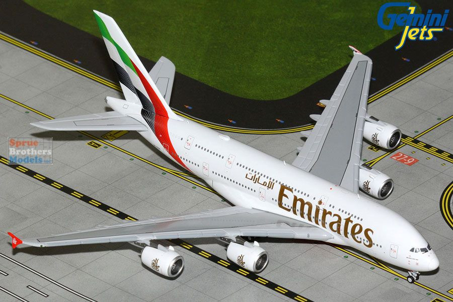 GEMGJ2378 1:400 Gemini Jets Emirates Airbus A380 Reg #A6-EOH (pre