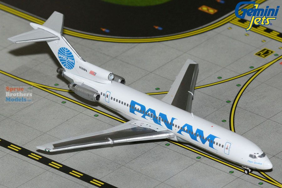 ジェミン GEMGJ2344 1:400 Gemini Jets Pan Am B727-200 Reg #N368PA Clipper