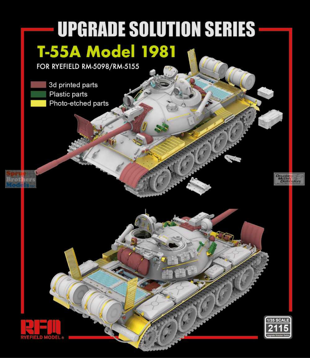 RFMRM2115 1:35 Rye Field Model T-55A Model 1981 Upgrade Set (RFM