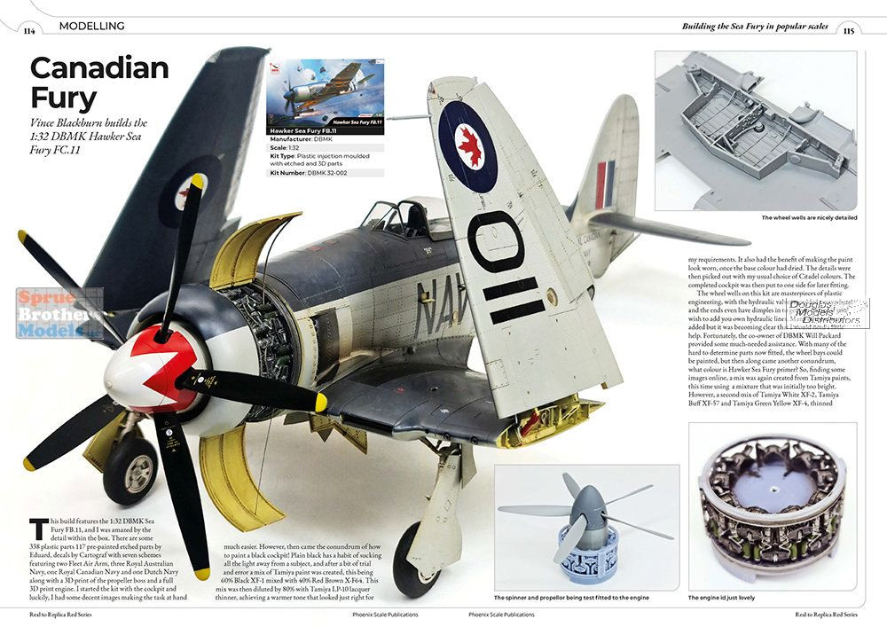 PSPRED016 Phoenix Scale Publications - The Hawker Sea Fury - Sprue