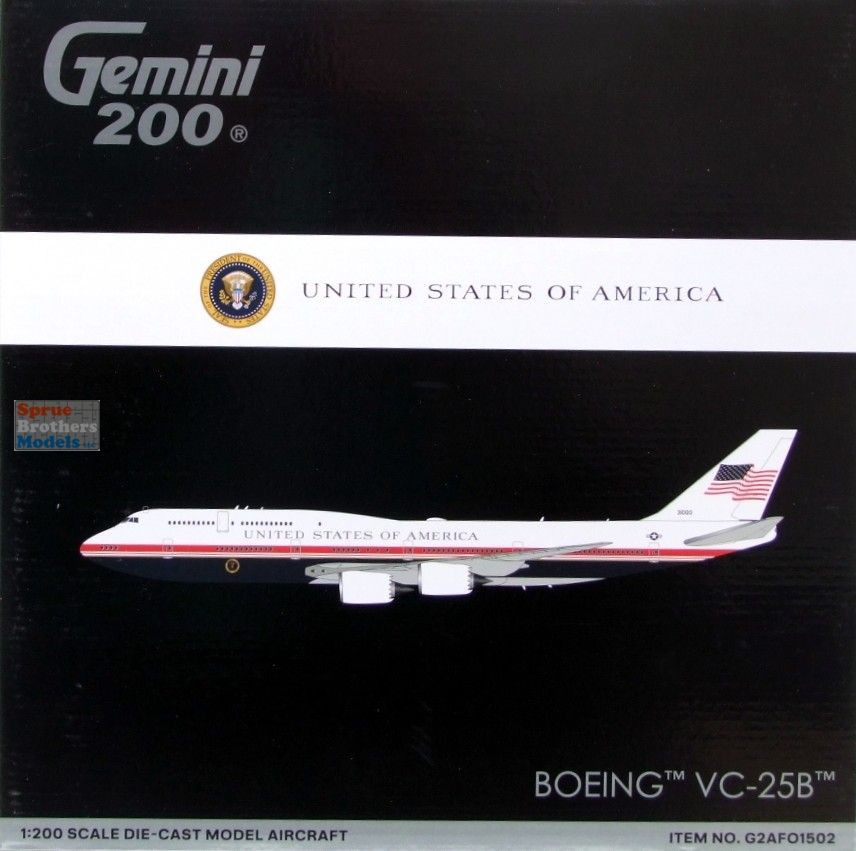 GEMG21502 1:200 Gemini Jets US Air Force VC-25B (747-8) 'Air Force