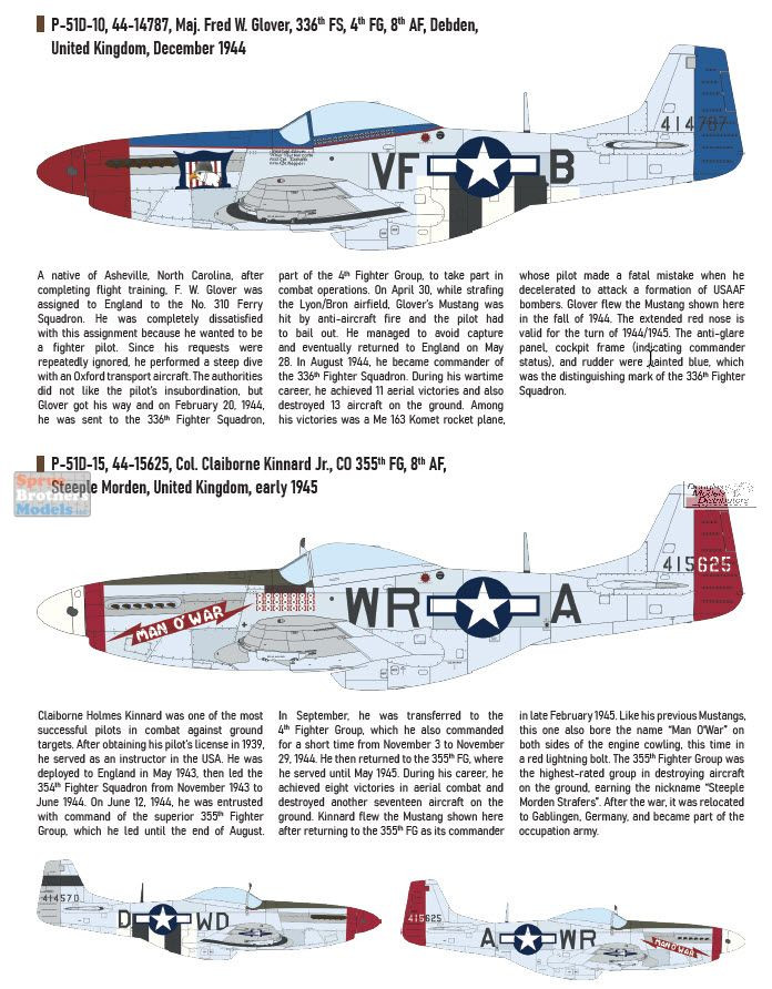 EDU11196 1:48 Eduard P-51D Mustang 'Mighty Eight 65th Fighter Wing