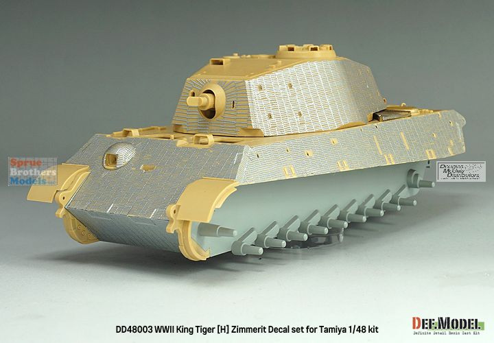 DEFDD48003 1:48 DEF Decal - King Tiger (Henschel) Zimmerit Coating