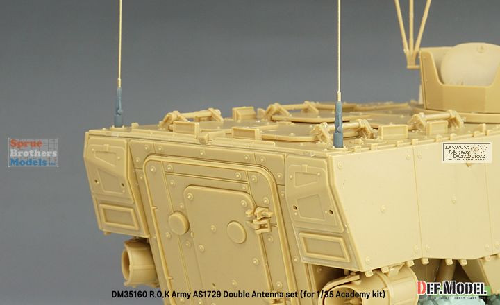 DEFDM35160 1:35 DEF Model ROK Army AS1729 Double Antenna Set - Sprue ...