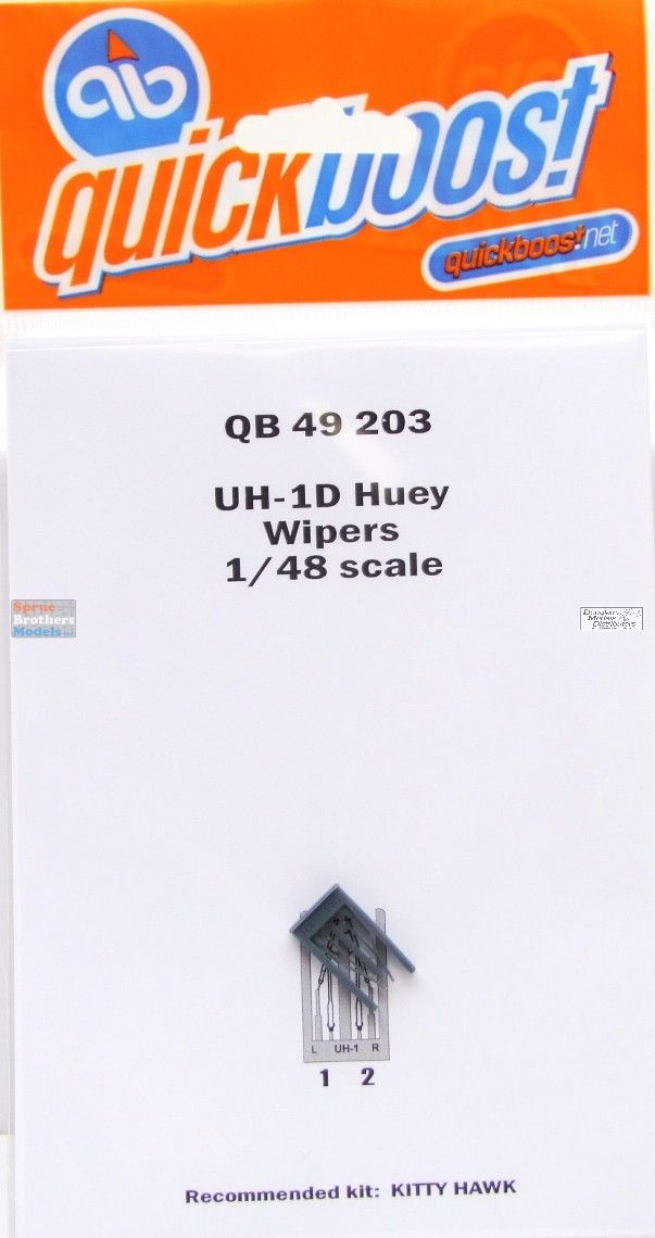 QBT49203 1:48 Quickboost UH-1D Huey Wipers (ZIM kit) - Sprue