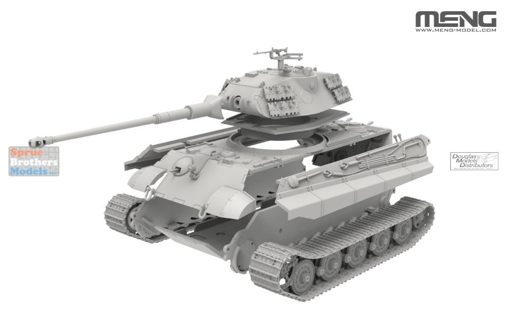 MNG72010 1:72 Meng Sd.Kfz.182 King Tiger (Porsche Turret) - Sprue
