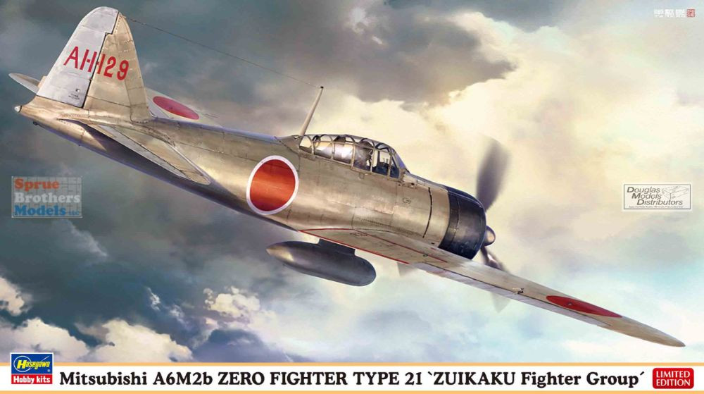 HAS07559 1:48 Hasegawa A6M2b Zero Fighter Type 21 'Zuikaku Fighter