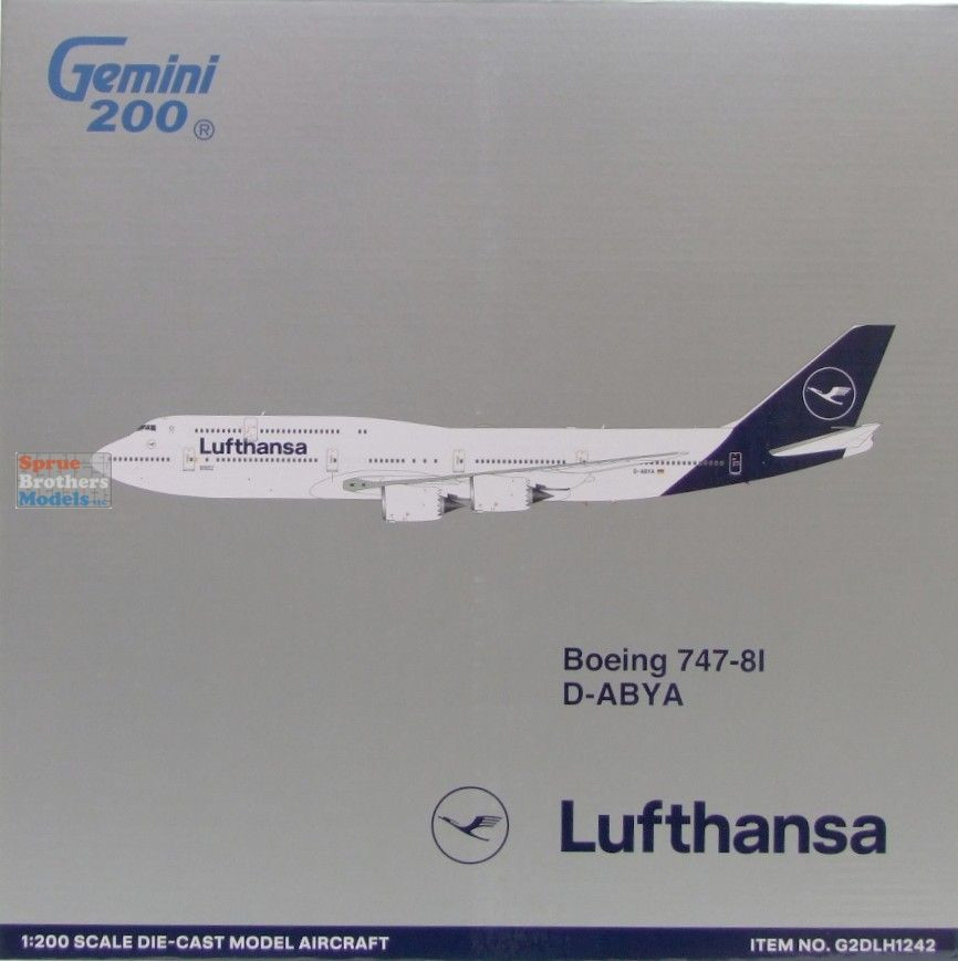 GEMG21242 1:200 Gemini Jets Lufthansa B747-8i Reg #D-ABYA (pre