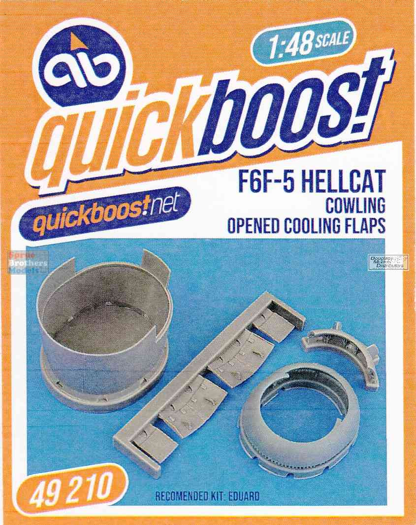 QBT49210 1:48 Quickboost F6F-5 Hellcat Cowling with Cooling Flaps