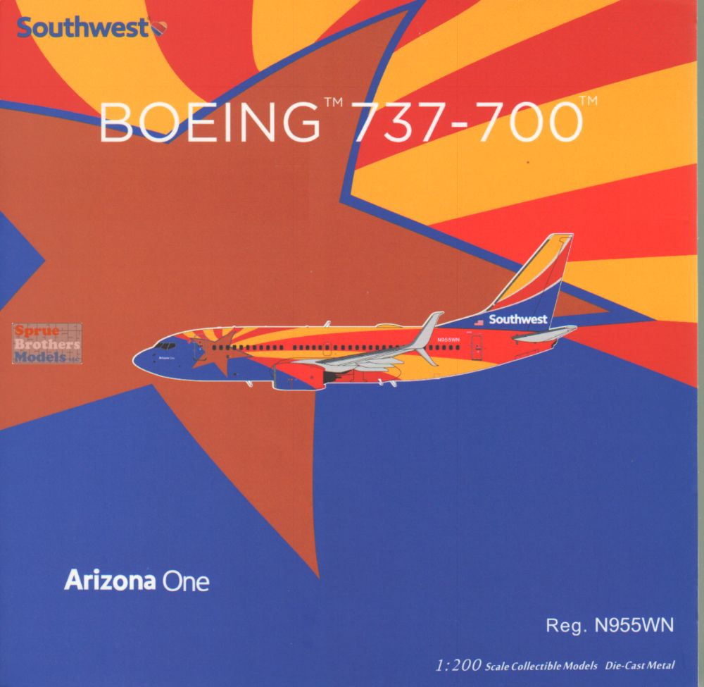 NGM05029 1:200 NG Model Southwest Airlines B737-700 Reg #N955WN