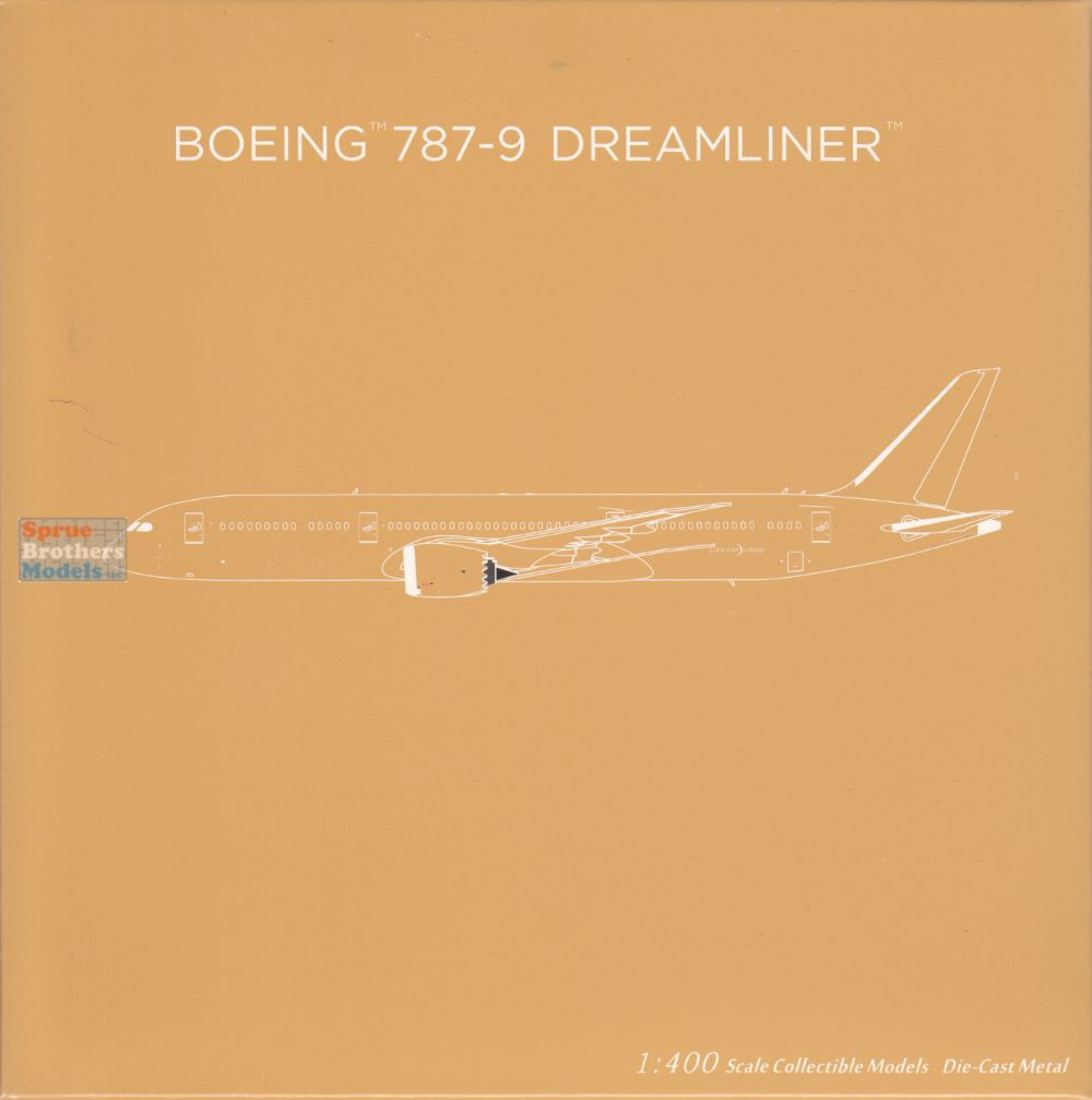 NGM55118 1:400 NG Model Blank Model B787-9 with Trent 1000 Engines