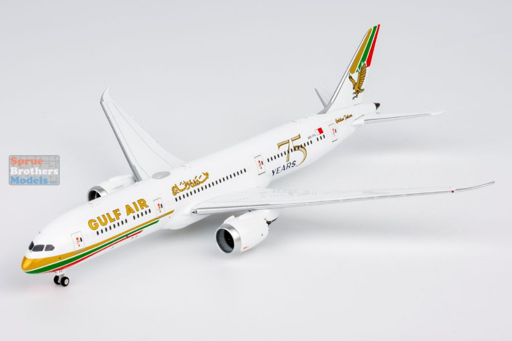 NGM55156 1:400 NG Model Gulf Air B787-9 Reg #A9C-FG '75 Years
