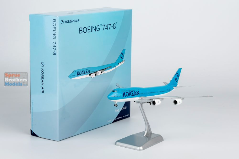 新品　  2009年　フィギュリンセット NGMKAL099 1:400 NG Lite Korean Air B747-8 Reg #HL7638 (pre-painted