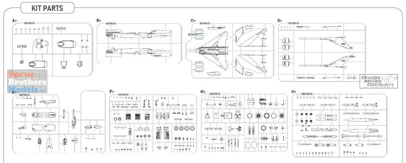 EDU84213 1:48 Eduard MiG-21F-13 Fishbed Weekend Edition - Sprue