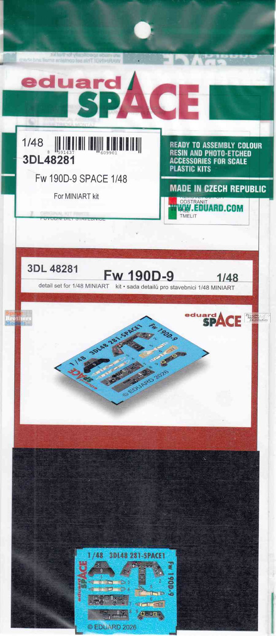 EDU3DL48281 1:48 Eduard SPACE - Fw190D-9 (MIA kit) - Sprue