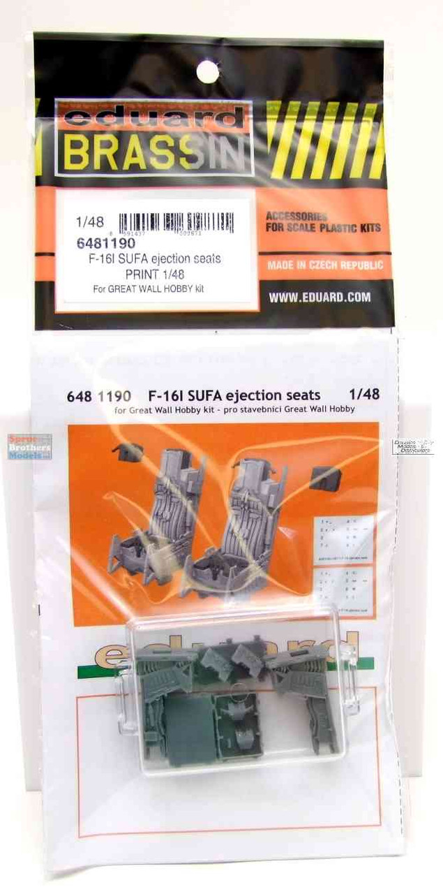 エスクプスセット EDU6481190 1:48 Eduard Brassin - F-16I Sufa Ejection Seats (GWH