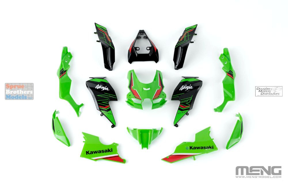 MNGMT007T 1:9 Meng Kawasaki Ninja ZX-10R Motorcycle KRT Edition