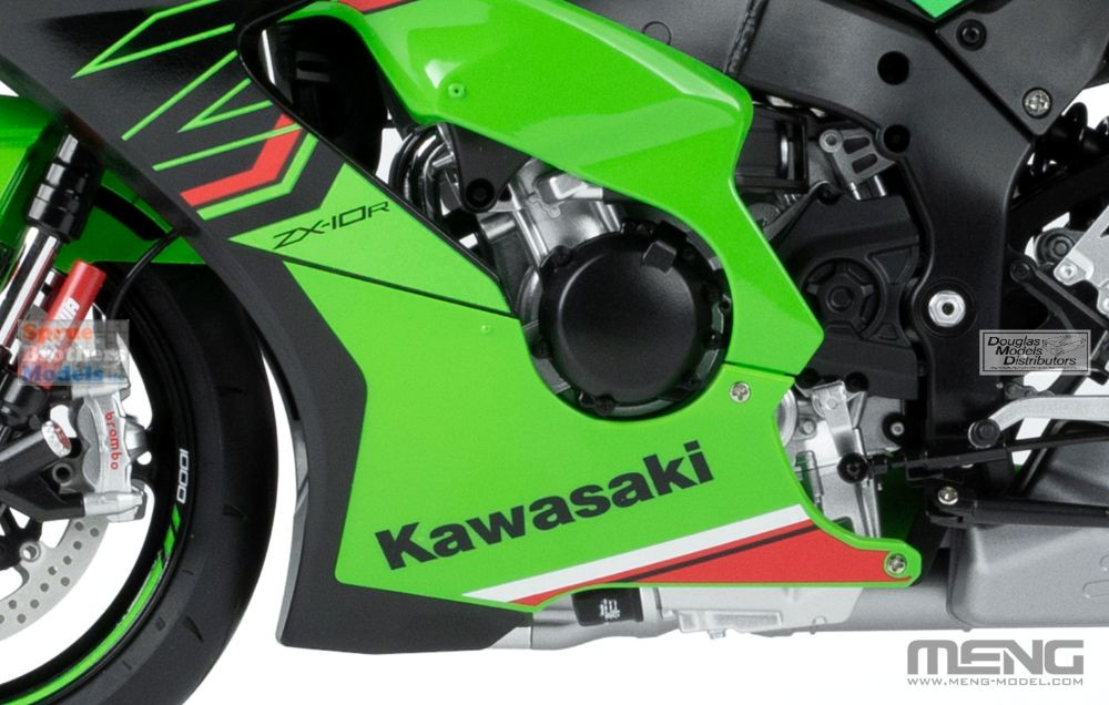 MNGMT007T 1:9 Meng Kawasaki Ninja ZX-10R Motorcycle KRT Edition