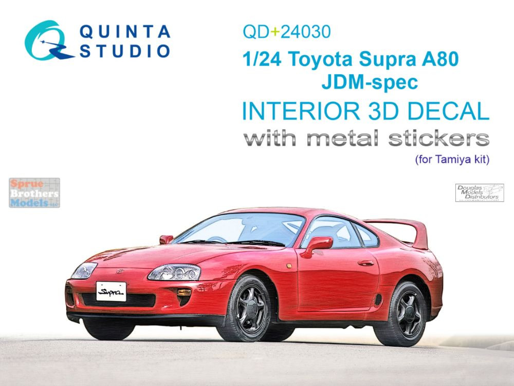 QTSQD24030R 1:24 Quinta Studio 3D Decal - Toyota Supra A80 JDM