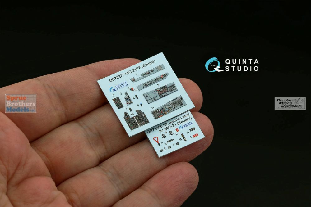 QTSQD72277 1:72 Quinta Studio 3D Decal - MiG-21PF Fishbed (EDU kit
