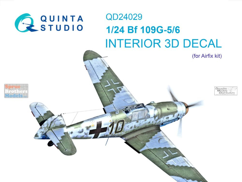 QTSQD24029 1:24 Quinta Studio Interior 3D Decal - Bf109G-5 Bf109G