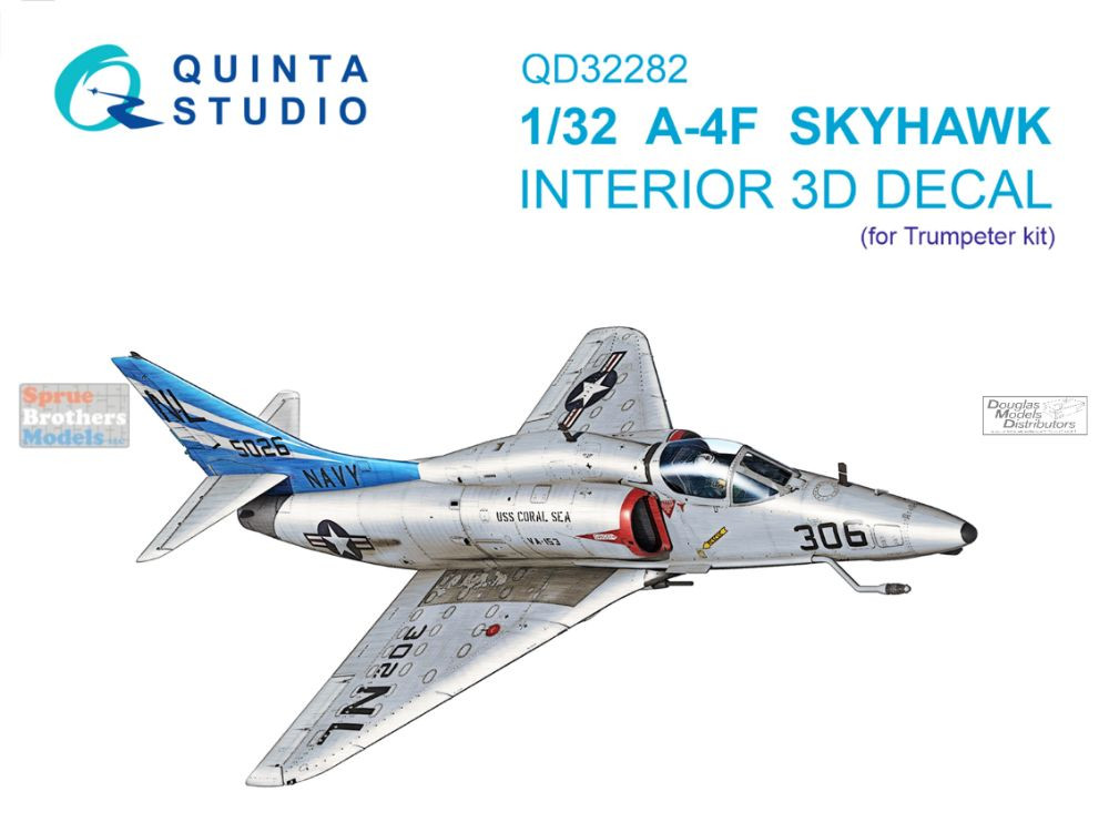 QTSQD32282 1:32 Quinta Studio 3D Decal - A-4F Skyhawk (TRP kit