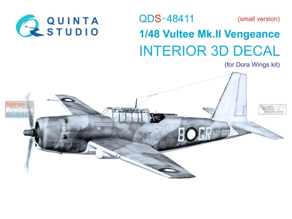 QTSQDS48411 1:48 Quinta Studio 3D Decal - Vultee Mk.II Vengeance