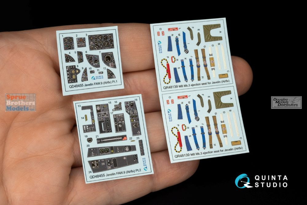 QTSQD48455 1:48 Quinta Studio 3D Decal - Javelin FAW.9 (AFX kit