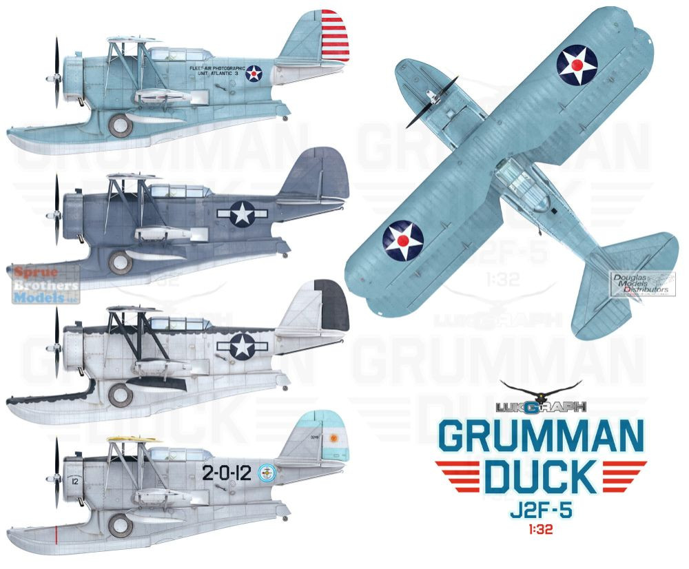 LUK32065 1:32 LukGraph Grumman J2F-5 Duck - Sprue Brothers Models LLC