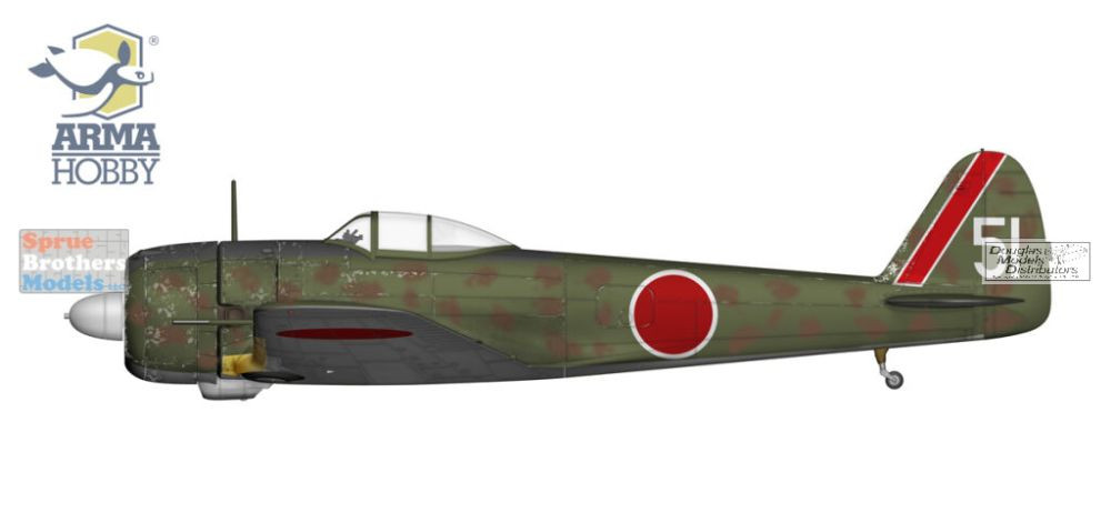 ARM70087 1:72 Arma Hobby Ki-43 II Hayabusa Aces - Sprue Brothers