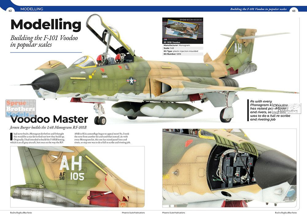 PSPBLUE007 Phoenix Scale Publications - The McDonnell F-101 Voodoo