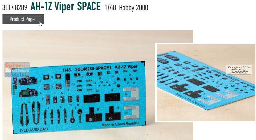 EDU3DL48289 1:48 Eduard SPACE - AH-1Z Viper (H2K kit) - Sprue