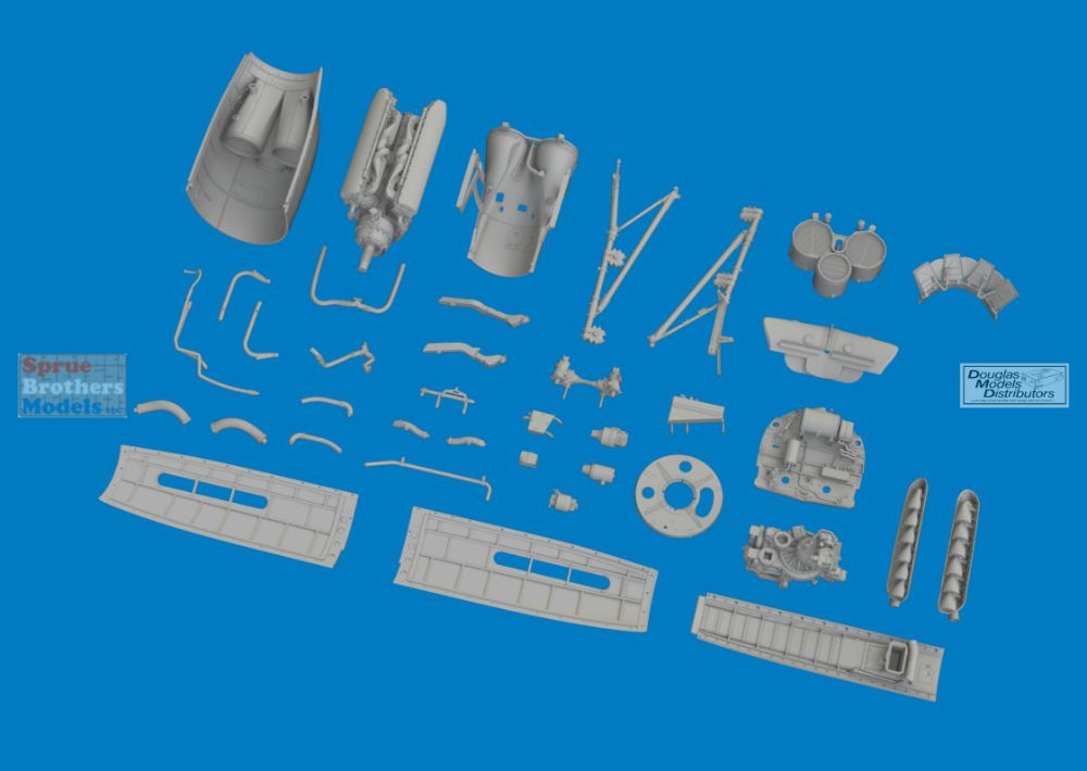 EDU6481211 1:48 Eduard Brassin - P-40K Warhawk Engine Set (EDU kit