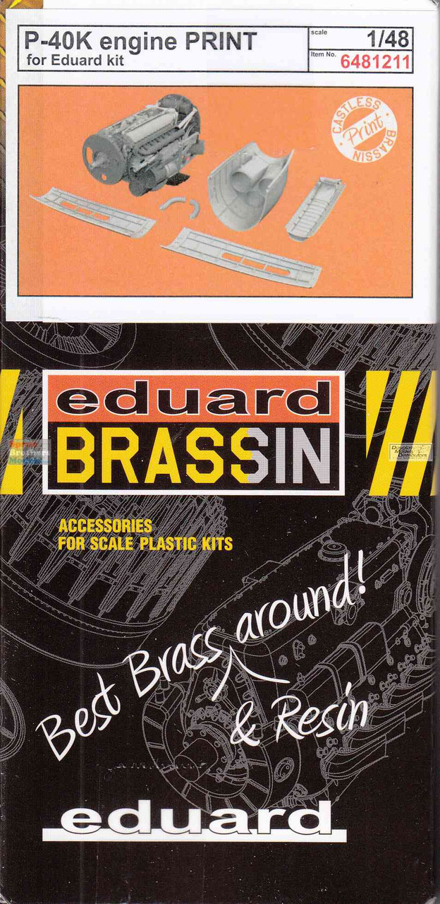 EDU6481211 1:48 Eduard Brassin - P-40K Warhawk Engine Set (EDU kit