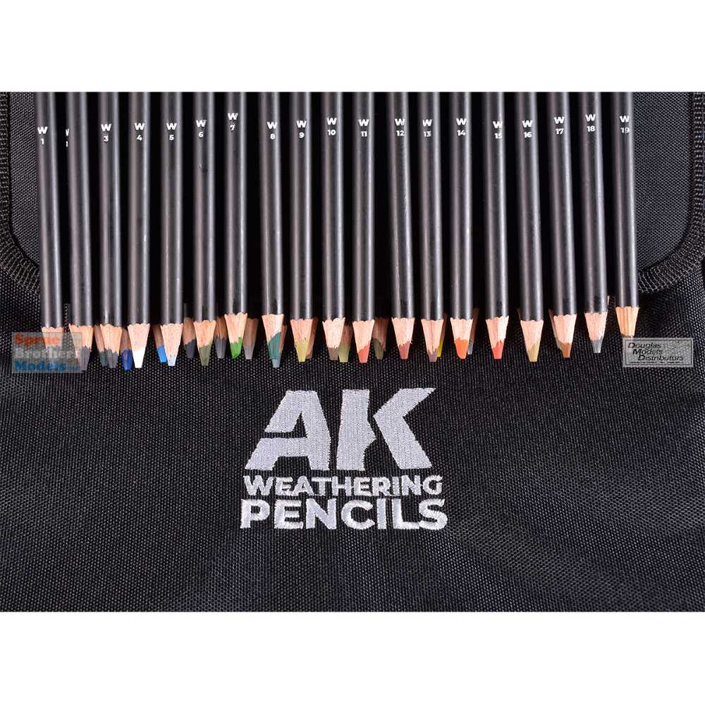 AKI010050 AK Interactive Weathering Pencils Full Range in Cloth