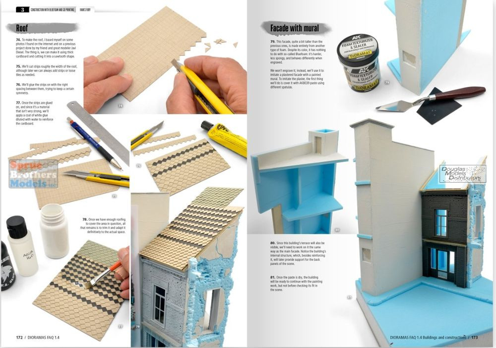 AKI008500 AK Interactive - FAQ Dioramas 1.4 Extension: Buildings