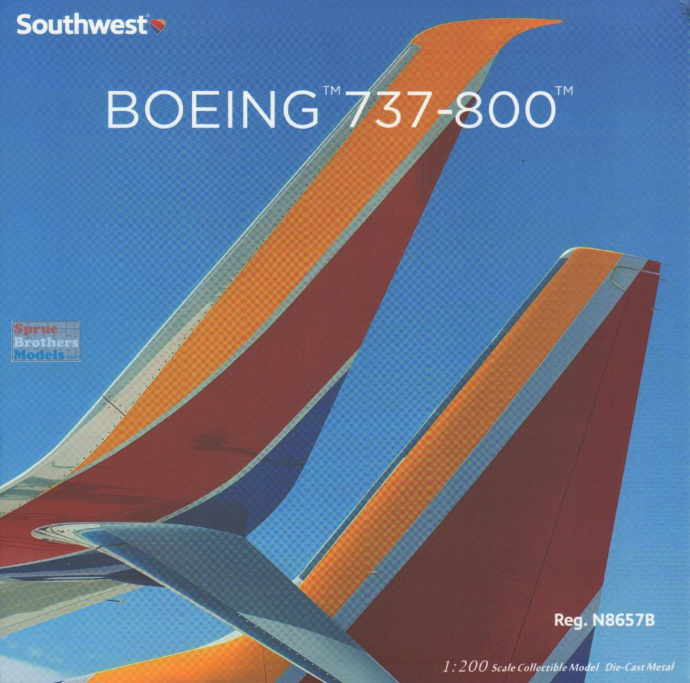 NGM08073 1:200 NG Model Southwest Airlines B737-800 Reg #N8657B