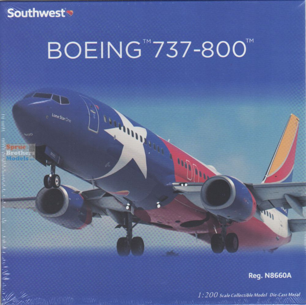 NGM08074 1:200 NG Model Southwest Airlines B737-800 Reg #N8660A