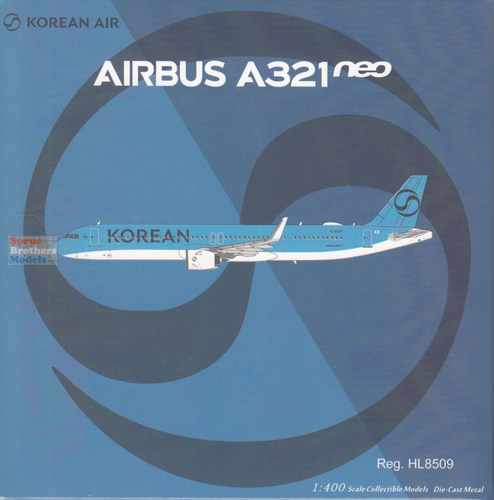 NGM13144 1:400 NG Model Korean Air Airbus A321neo Reg #HL8509 (pre