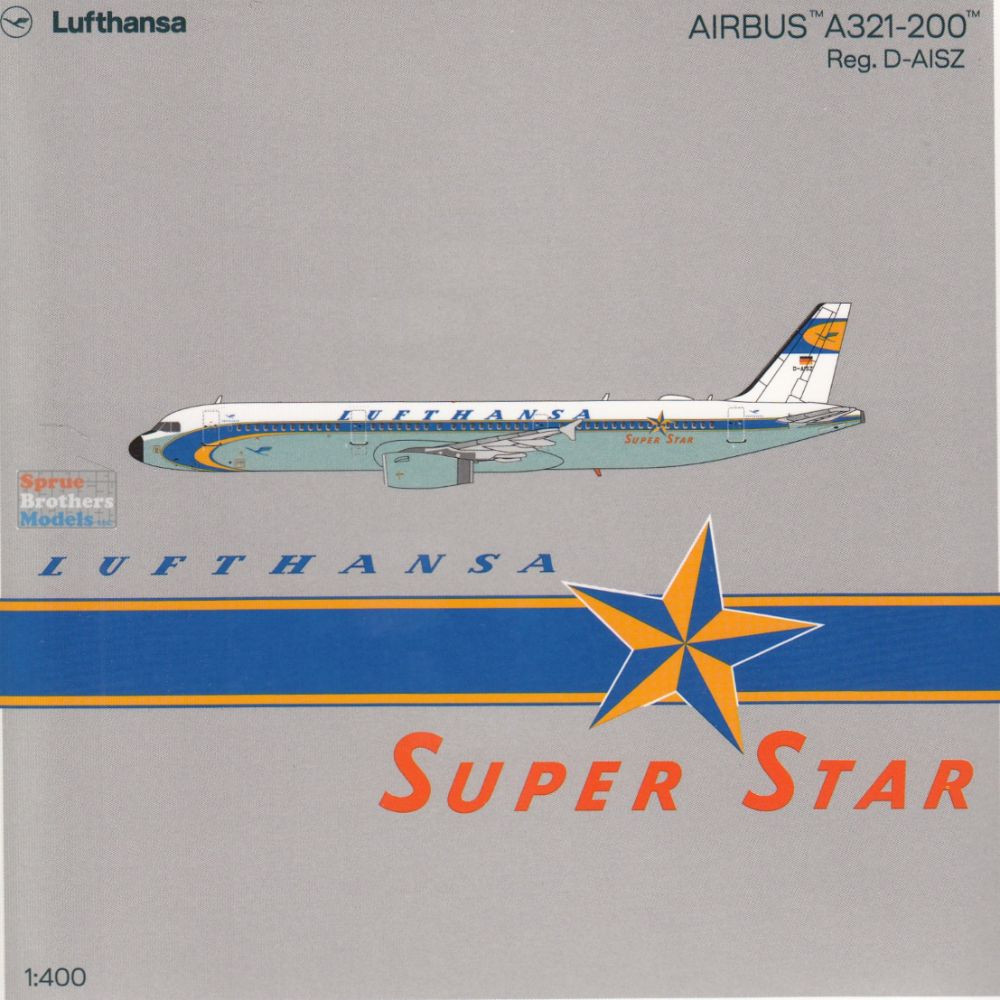 NGM13160 1:400 NG Model Lufthansa Airbus A321-200 Reg #D-AISZ