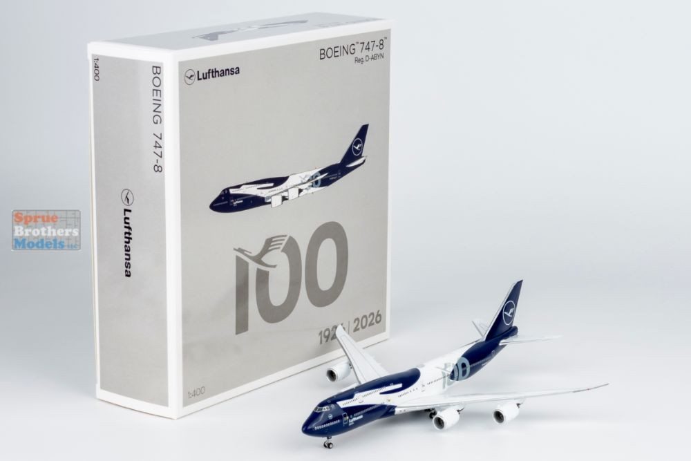 NGM78046 1:400 NG Model Lufthansa B747-8i Reg #D-ABYN '100 Years