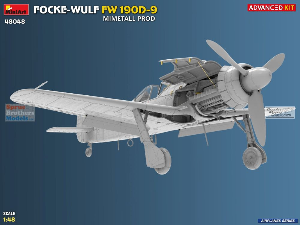 MIA48048 1:48 Miniart Fw190D-9 Mimetall Production [Advanced Kit