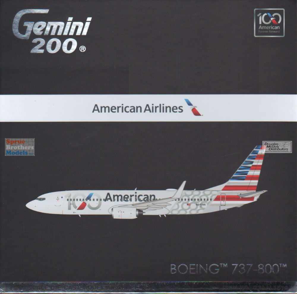 GEMG21519 1:200 Gemini Jets American Airlines B737-800 Reg #N840NN