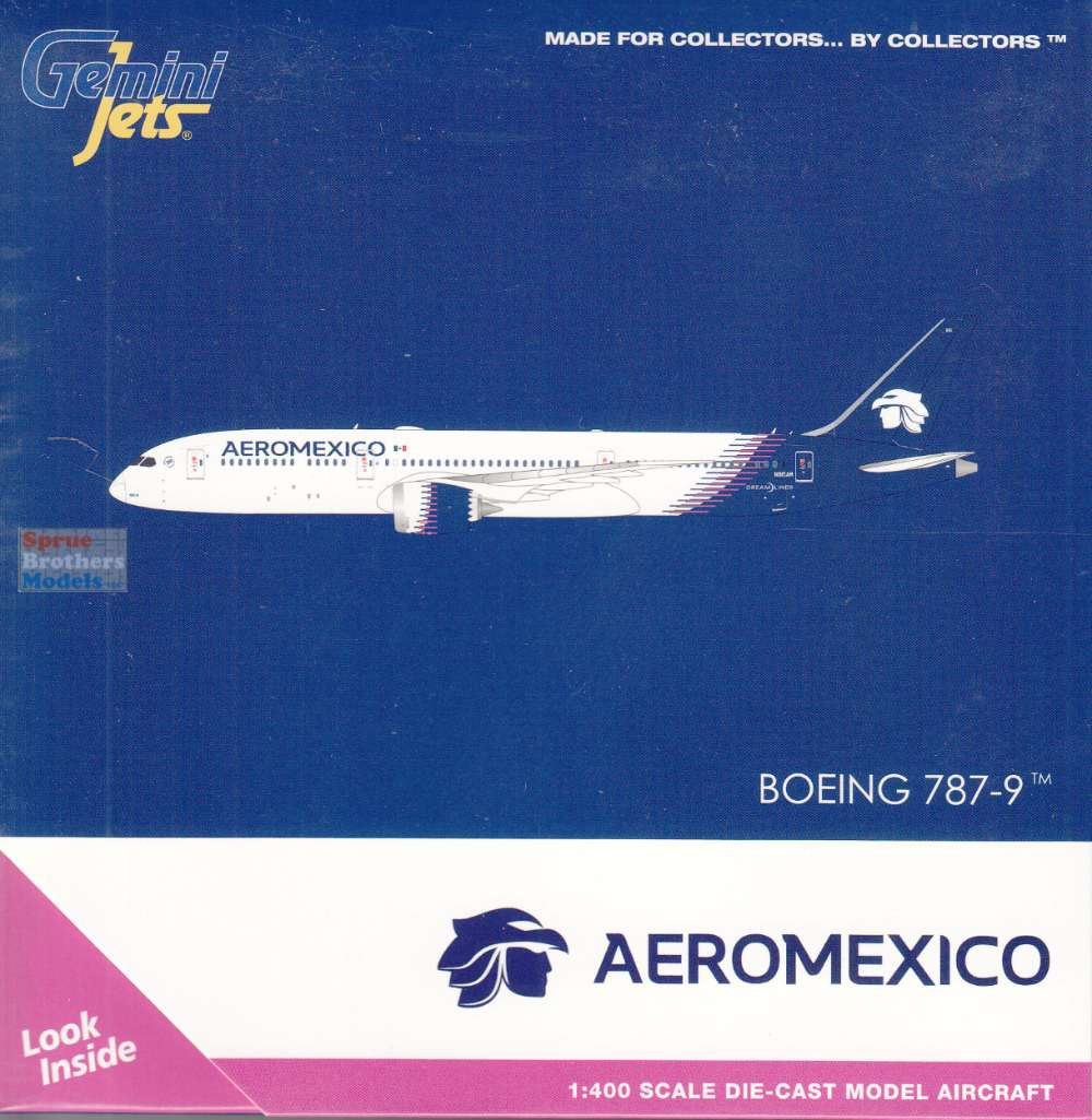 GEMGJ2414 1:400 Gemini Jets AeroMexico B787-9 Reg #N815AM (pre