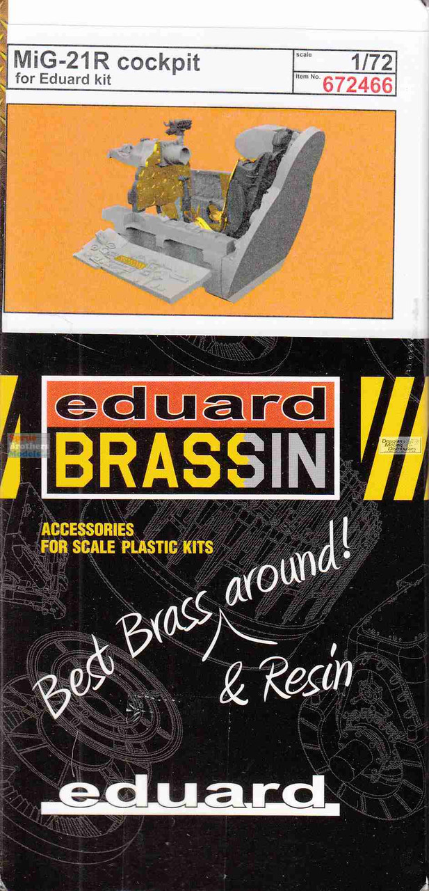 EDU672466 1:72 Eduard Brassin MiG-21R Fishbed Cockpit Set (EDU kit