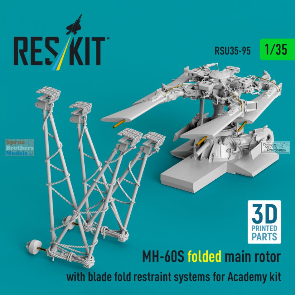 RESRSU350095U 1:35 ResKit MH-60S Seahawk Folded Main Rotor with