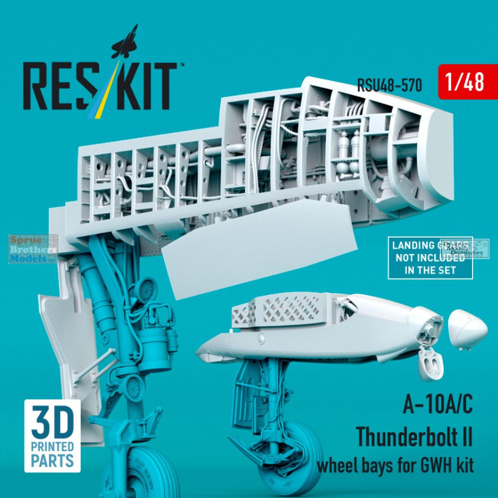RESRSU480570U 1:48 ResKit A-10A A-10C Thunderbolt II Wheel Bays