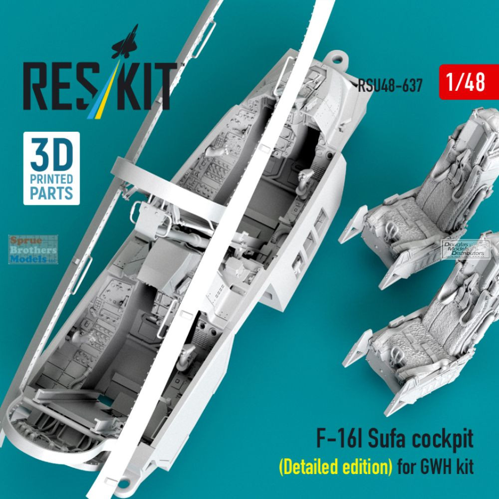 1/f SPACE　Altair(SUS)・Vega(SUS)　セット販売 RESRSU480637U 1:48 ResKit F-16I Sufa Cockpit Set Detailed Edition