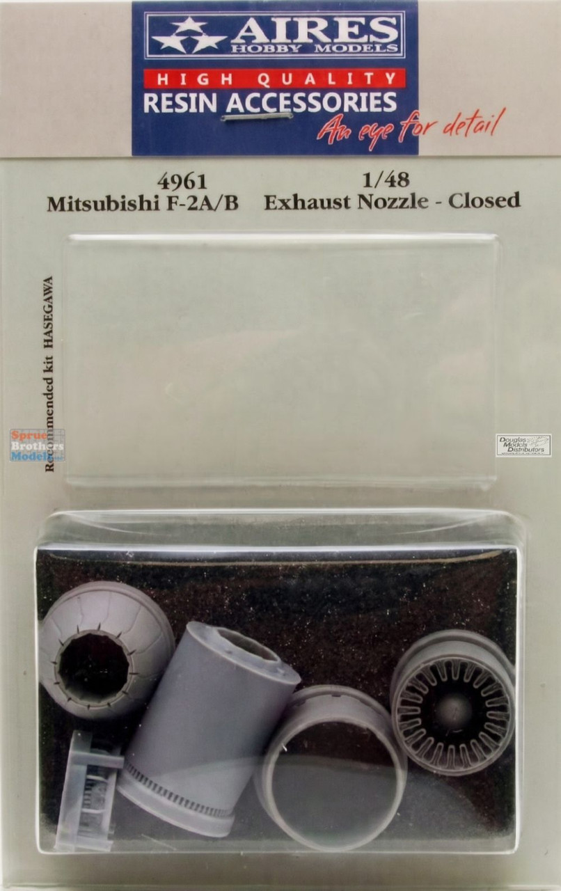 ARS4961 1:48 Aires Mitsubishi F-2A F-2B Exhaust Nozzle Closed Set