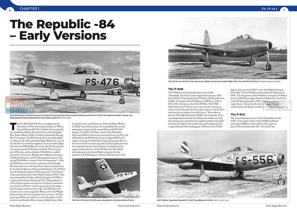 PSPBLUE008 Phoenix Scale Publications - The Republic F-84